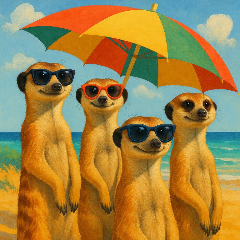 suricates en Mode Plage_capeoni