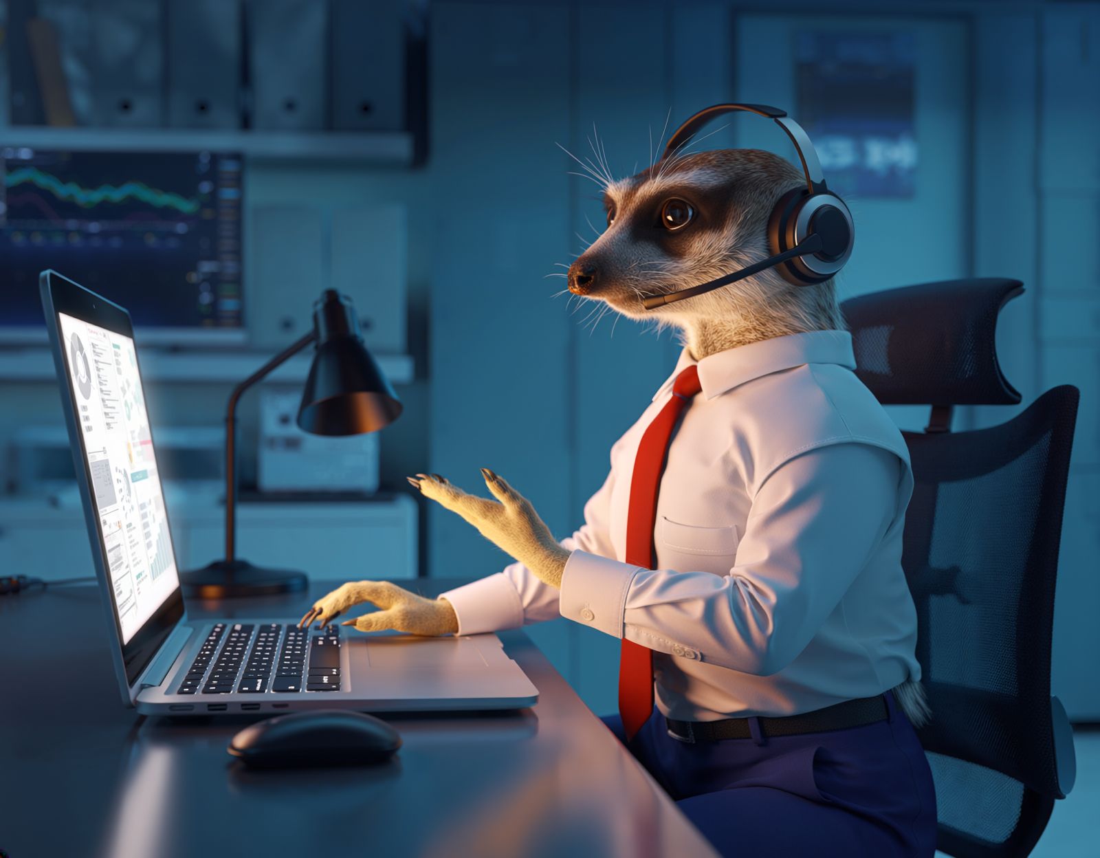 un technicien connecté à distance sur un poste client